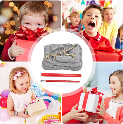 Dinosaur Dig Kit, Scavo Toy Set, 3.15x2.56in Stem Learning Activity, Educational Archeology Tools, Sensory Exploration Play for Outdoor, Adventure Craft, Kids Science Fun