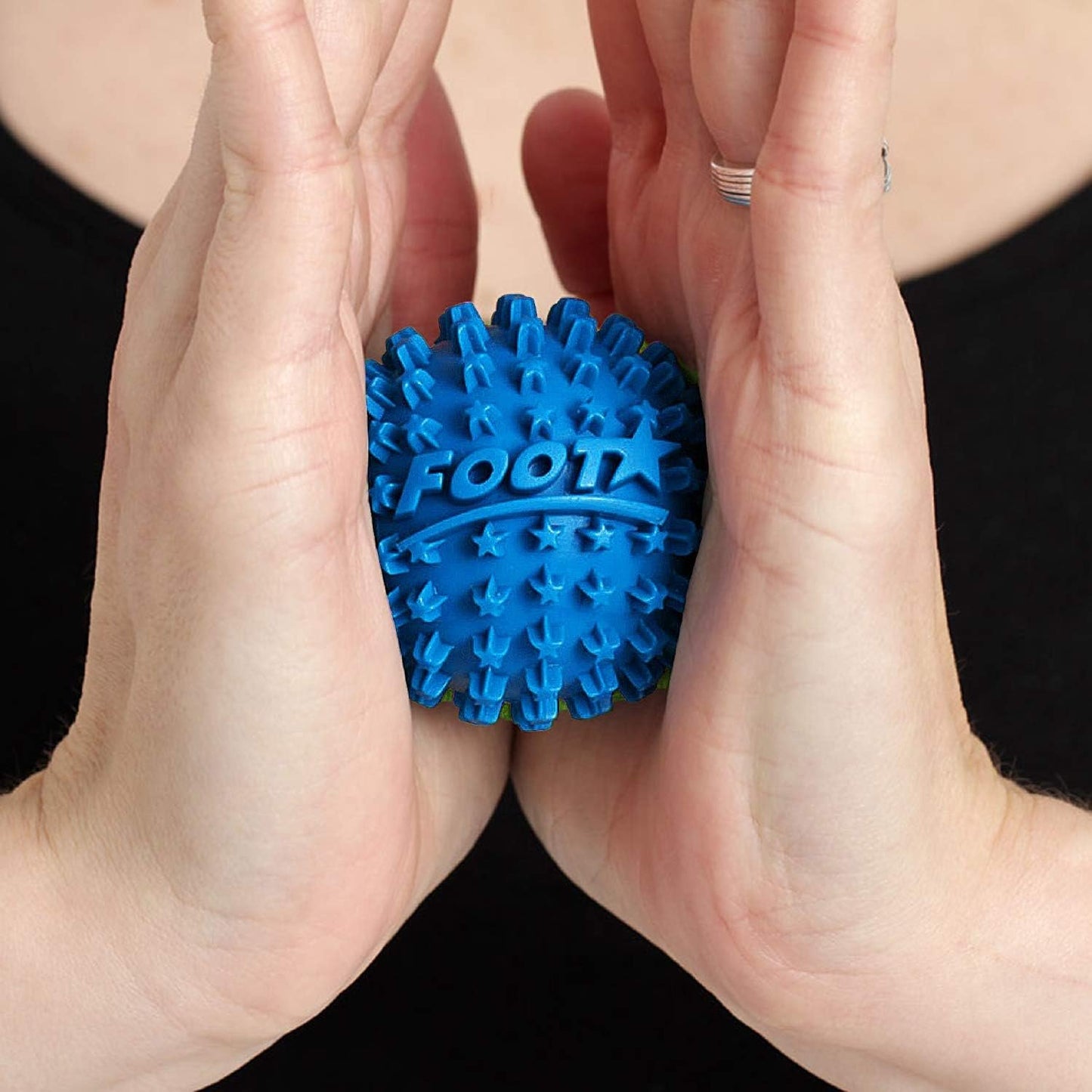 Foot Star 2 Inch Spiky Foot Massager & Roller Ball – Deep Tissue Massage ideal for Plantar Fasciitis Treatment, Muscle Pain Relief, Trigger Point Therapy & Myofascial Release by Body Back Company