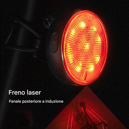 Bike Tail Light - Smart Brake Sensor Light For Bike - Rechargeable Waterproof Taillight With 5 Lighting Modes For Mountain Biking Road Cycling Urban Commuting