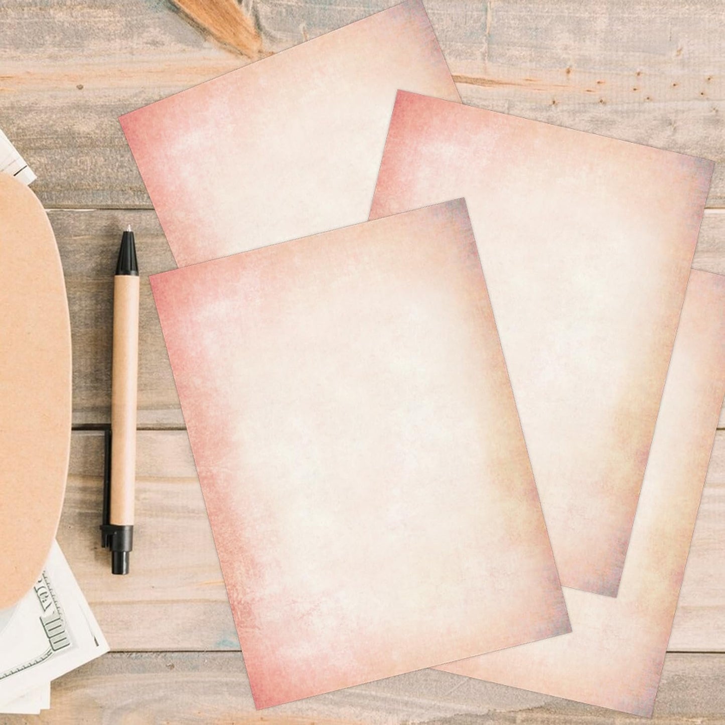 120 Pcs Vintage Stationery Paper,Antique Design Printing/Writing Papers 8.4 x 11.6 Inch,A4 Vintage Double Side Printing Papers,Letter Writting Paper,Letterhead for Resume,Diploma,Certificates