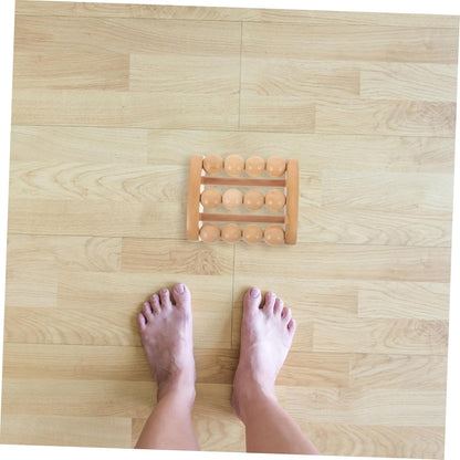 PACKOVE 4 Pezzi massaggiatore massaggiante massaggio schiuma rulli muscoli Collo circolazione Massager a portata di mano per terapia del legno Di legno