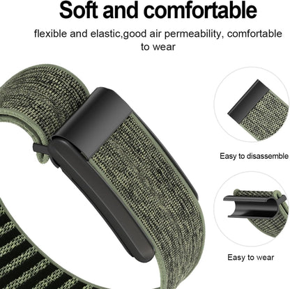 Nylon Bands Compatible with Whoop 4.0 for Women Men, Adjustable Sport Comfort Stretchy Elastic Braided Wristbands for Whoop 4.0 Wearable Health, with U Shapped Connector