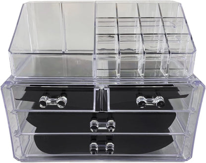 tempo di saldi Transparent Organiser for Cosmetic Accessories, Ideal for Make Up Products