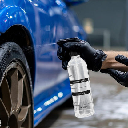 Générique Bottiglia spray per lavaggio auto, Detailing Mist Dispenser, 10,59 x 3,9 pollici 500 ml Adjustable Sprayer, Design, Ideal for Exterior Cleaning, Garden, Lawn, Motorcycle Maintenance, Outdoor