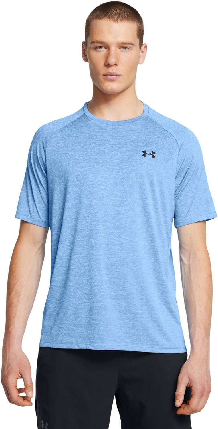 Under Armour Men's Tech 2.0 Short Sleeve T-Shirt, (466) Horizon Blue/Black, XX-Large, (466) Horizon Blue/Black, XXL