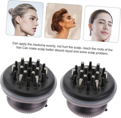 TOVINANNA Scalp Massager Hair Oiling Scalp Massage Brush Scalp Serum Roller Hair Growth Essence Applicator Scalp Care Treatment Brush
