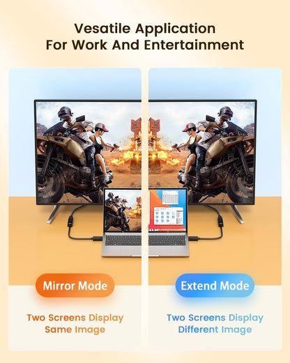 DisplayPort to HDMI Adapter, GOOOA Display Port DP to HDMI Adapter Cable Male to Female Port Connector 1080P for Computer, Desktop, Laptop, PC, Monitor, Projector, HDTV