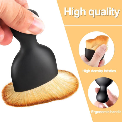 Quelcc Car Interior Cleaning Brush, 3 Pieces Soft Bristle Car Interior Brush, Car Detailing Brush, Air Dashboard Seat Cleaning Brush