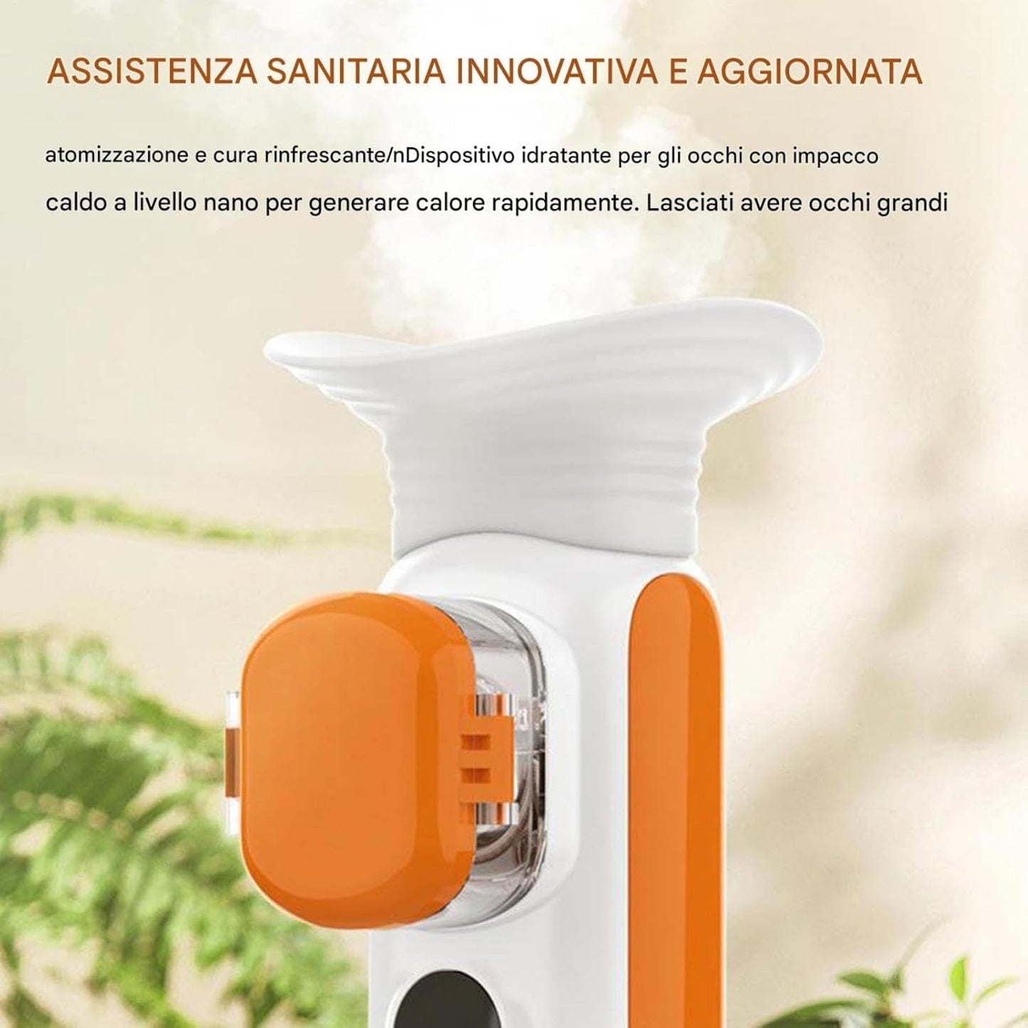 Eye Mist Sprayer, Portable Face Mister with Warm Compress, Handy Rechargeable Eye Steamer, Deep Hydration Skin-care Tool, Moisturizing Facial Sprayer, for Home & Travel