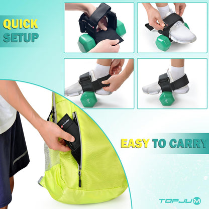 Dumbbell Foot Attachment, Tibialis Trainer, Adjustable Ankle Weights, Ankle Straps for Weight Lifting, Leg Workouts at Home for Hip Flexors, Shin Splint, Hamstring Curls, Leg extensions, Home Gym