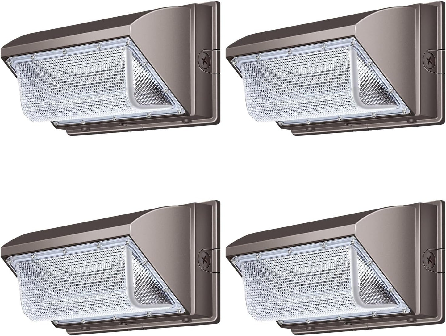 LEDMO 120W LED Wall Pack Light, 5000K Outdoor Security Flood Lighting, 15840LM Commercial Wall Light with IP65 Waterproof for Parking Lots, Yard (4Pack)