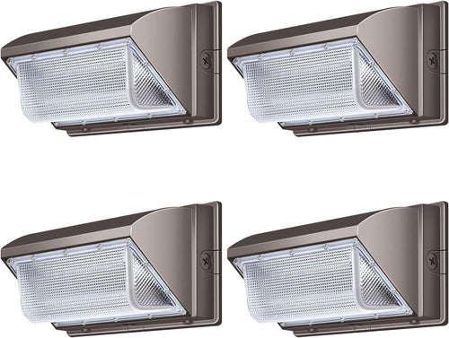 LEDMO 120W LED Wall Pack Light, 5000K Outdoor Security Flood Lighting, 15840LM Commercial Wall Light with IP65 Waterproof for Parking Lots, Yard (4Pack)