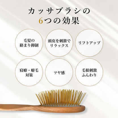 Snow Fox Premium FOX Cassa Hair Brush (Official), Famous Hair Makeup Artists, Scalp Massage, Head Spa, Hair Care, Men's, Women's, Gift (Wood)