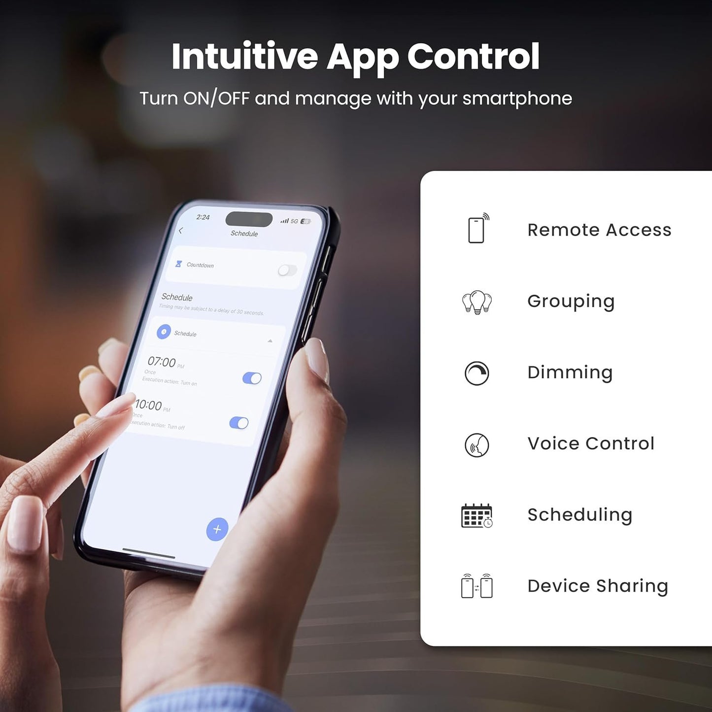 Feit Electric 4 Inch Smart Recessed Lights, Color Changing and Tunable White, 2.4GHz WiFi Retrofit LED Downlight E26 Base, Dimmable, 4 Pack, LEDR4/RGBW/AG/4