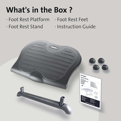 Kensington SoleSaver Ergonomic Footrest (K56152US), Gray, Large