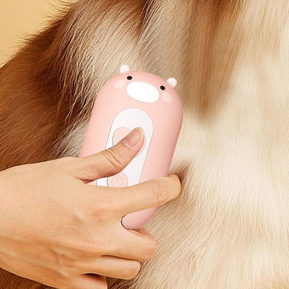 Pet Steamer Brush, Multifunctional Dog Shedding Remover Comb for Washing, Drying, and Bathing, Slicker Brush for Indoor Spa, Shampooing, and Grooming, Ideal for Pet Care and Hygiene