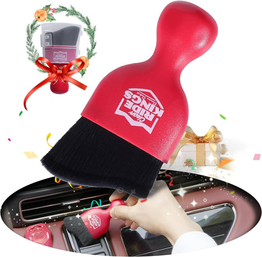 Car Interior Cleaner,Auto Soft Hair Detailing Brush Car Cleaning Kit Auto Detailing Tools Car Cleaning Supplies Car Accessories Car Gifts for Men Women Red
