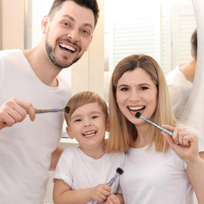 Three Headed Toothbrush, Travel Toothbrush, Multi-Sided Toothbrush, Triple Angle Toothbrush, Toothbrush for Adults and Children, Modern Toothbrush Design, Effective Oral Care, Compact Travel Toothbrus