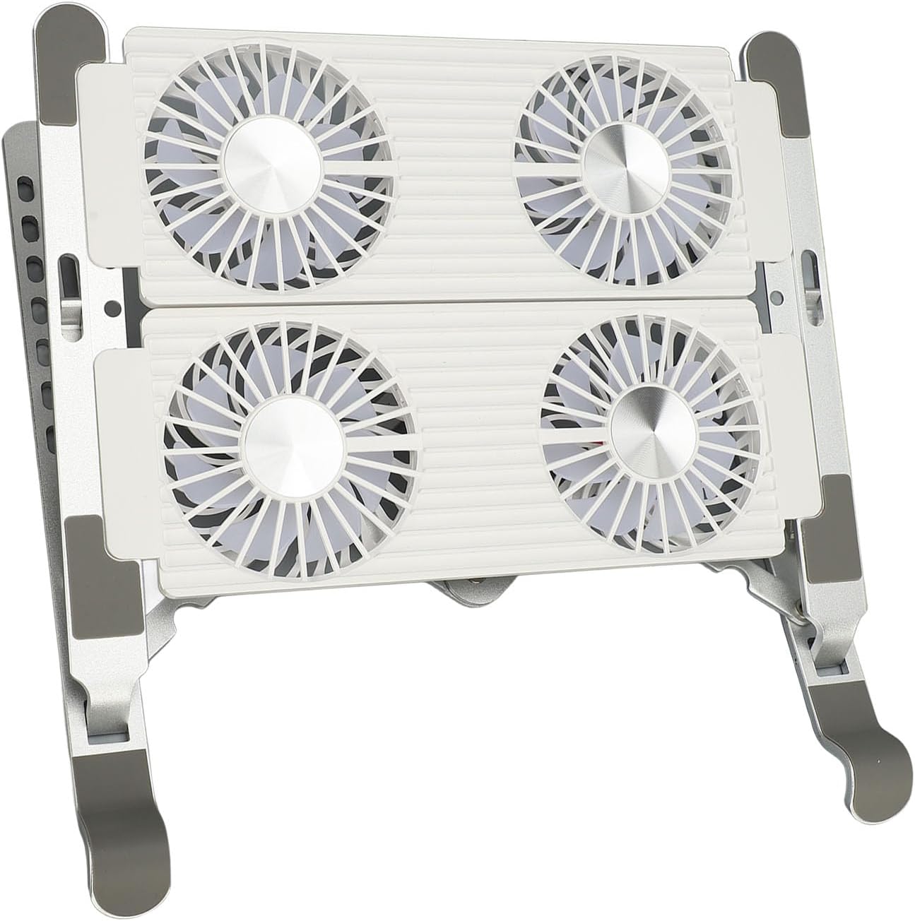 Laptop Stand with Cooling Fan, Foldable Portable Computer PC Notebook Gaming Laptop Fan, Ergonomic Design, Aluminum Alloy, Sturdy and Stable, for Laptops, Tablets, Projectors