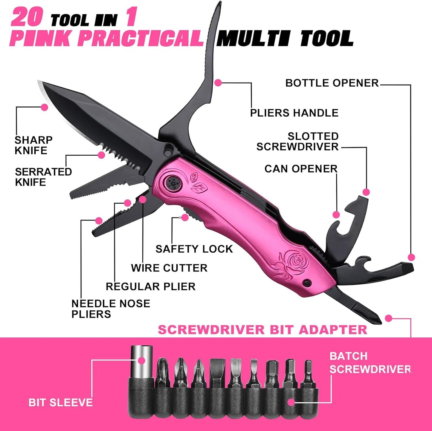 Gifts for Women Mom Wife Sister, P-Ink Multitool, Christmas Stocking Stuffers, Unique Gift Ideas for Birthday Mothers Day Valentines Day, Womens Mom Gifts for Christmas, Best Friend Gift