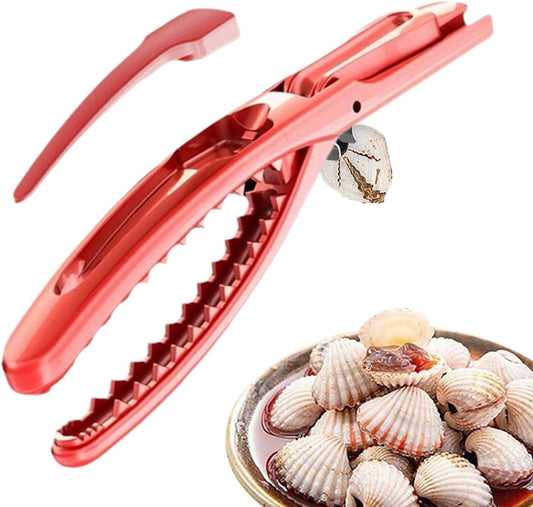 Crawfish Peeler, Shrimp Shucker Tool, Seafood Shelling Device with Ergonomic Handle, Fast Shell Remover Commercial Cooking, Food Prep, Home Kitchen Perfect for Restaurant, 15cm Red