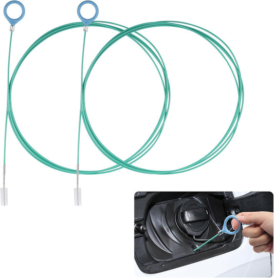 4UNeed 2PCS 9.84Ft Car Sunroof Drain Cleaning Tool,Flexible Drain Brush for Car Windshield Wiper Holes,Hood Drain Holes,Essential Drain Cleaning Brush Cleaning Tool for Car Truck SUV