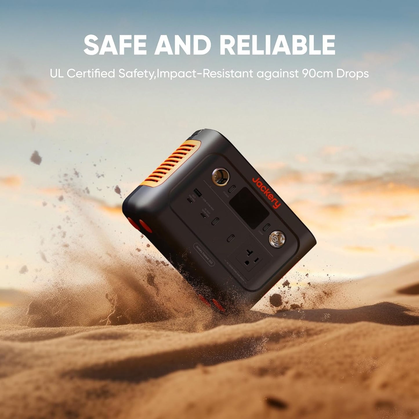 Jackery Explorer 240 V2 Portable Power Station, 256Wh LiFePO4 Battery with 300W AC/100W USB-C Output, 1Hr Fast Charging, Versatile Scenarios -Outdoor Camping, RV Travel