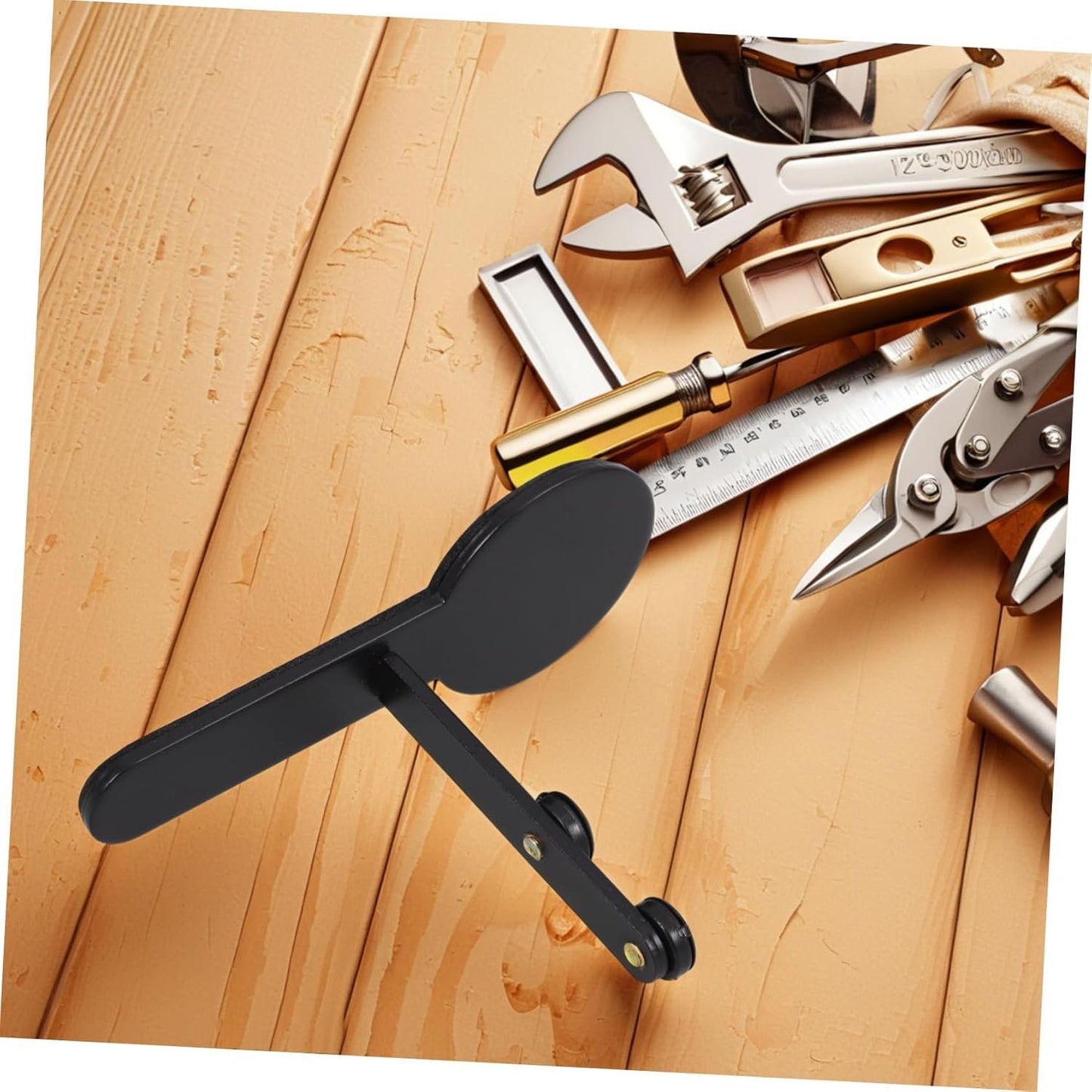 NULYLU Versatile Desk Pegboard Bracket Metal Display Stand Fixed Stabilizing Base Ideal for Workspace Organization
