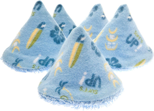 Beba Bean Pee-Pee Teepee Surfing Blue - Laundry Bag (5 Pack, Reusable Diaper Disposal Bag)