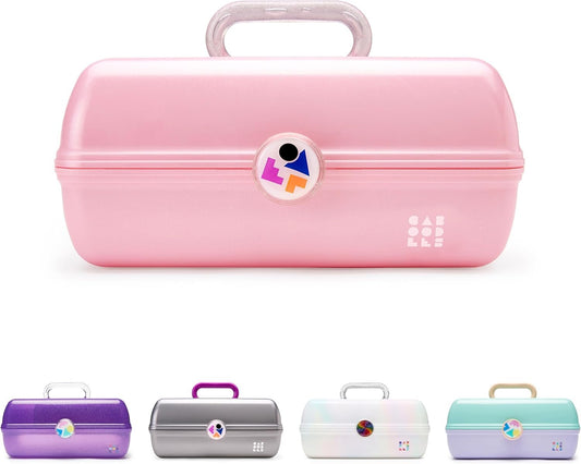 Caboodles Twilight Disco - On-The-go Girl Costmetic Organizer Make-up & Accessory Carry Case, Pink Sparkle