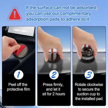 Mucek Magnetic Car Phone Holder with Suction Cup, 360° Rotation Folding Magnetic Car Phone Holder, for Dashboard & Air Vent and Windshield Suitable for All Smartphones