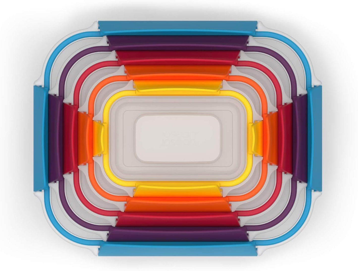 Joseph Joseph Nest Lock Plastic BPA Free Food Storage Container Set with Lockable Airtight Leakproof Lids, 10-Piece, Multi-Color