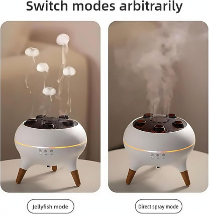 Jellyfish Diffuser, 7 Colors LED Dancing Jellyfish Essential Oil Diffuser with Remote Control, 250ml Jellyfish Mist Flame Aromatherapy Air Humidifier for Home, Bedroom & Office