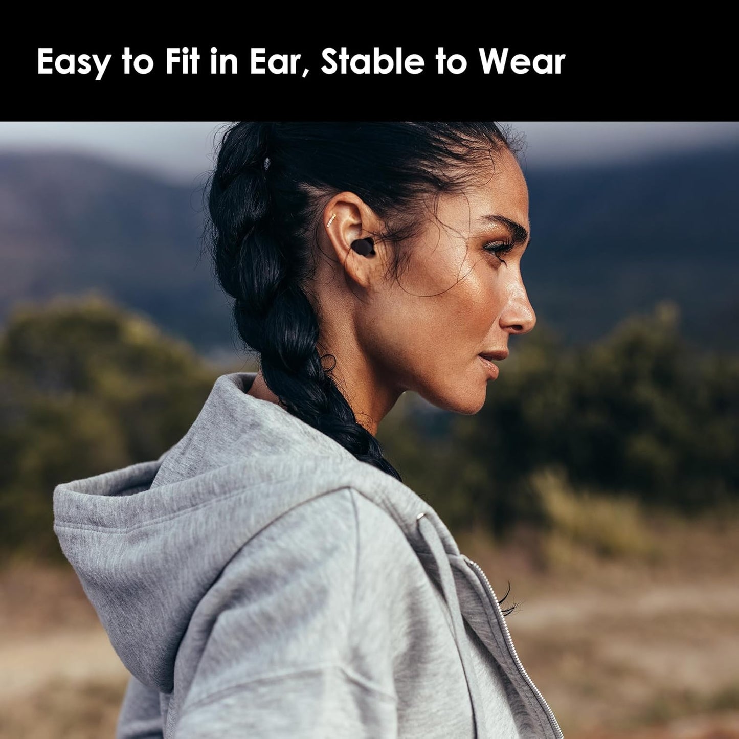 OPEIIN Ear Plugs for sleeping - Flexible Silicone for Superior Hearing Protection,Ultra-Soft Reusable Noise-Reducing Earplugs for Sleep, Focus, Travel | Custom Fit with 8 Tips in XS/S/M/L | 28dB (SNR) (black, Medium)