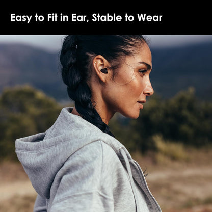OPEIIN Ear Plugs for sleeping - Flexible Silicone for Superior Hearing Protection,Ultra-Soft Reusable Noise-Reducing Earplugs for Sleep, Focus, Travel | Custom Fit with 8 Tips in XS/S/M/L | 28dB (SNR) (black, Medium)