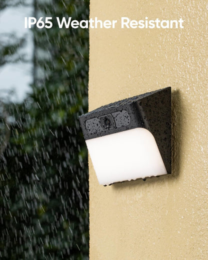 eufy Security Solar Wall Light Cam S120, Solar Security Cameras Wireless Outdoor, 2K Camera, Forever Power, Motion Activated Light, AI Detection, IP65 Waterproof, Spotlight, No Monthly Fee