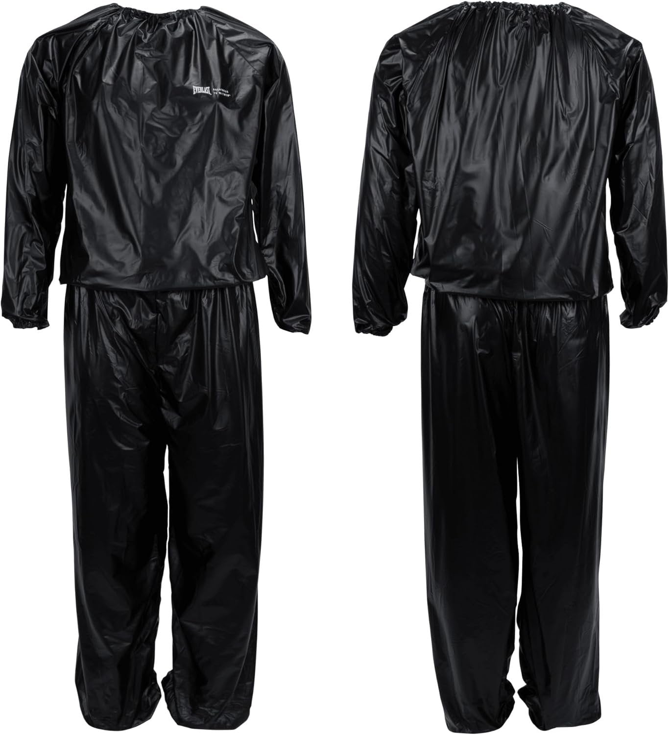 Everlast Sauna Jacket Sweat Suit for Men & Women - Lightweight, Heat Welded Seams, Antimicrobial, Fat Burner for Weight Loss, Gym, Workout, Exercise, Portable Sauna Sweat Suit & Fitness Gear (M/L)