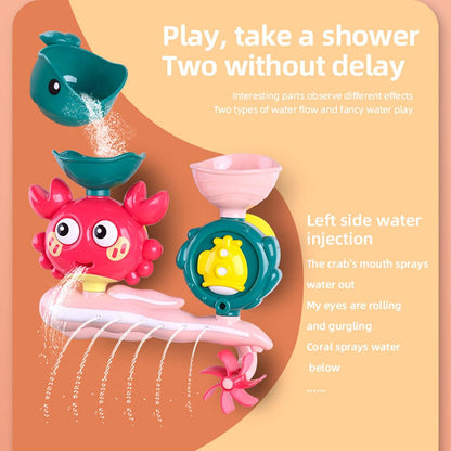 Suction Bath Toys, Shower Water Toys, 8.27x8.07x3.15 Inches Heavy Duty Colorful Multipiece Set, Bathtub Fun Cup Play for Beach, Pool and Entertainment Kids Bathroom