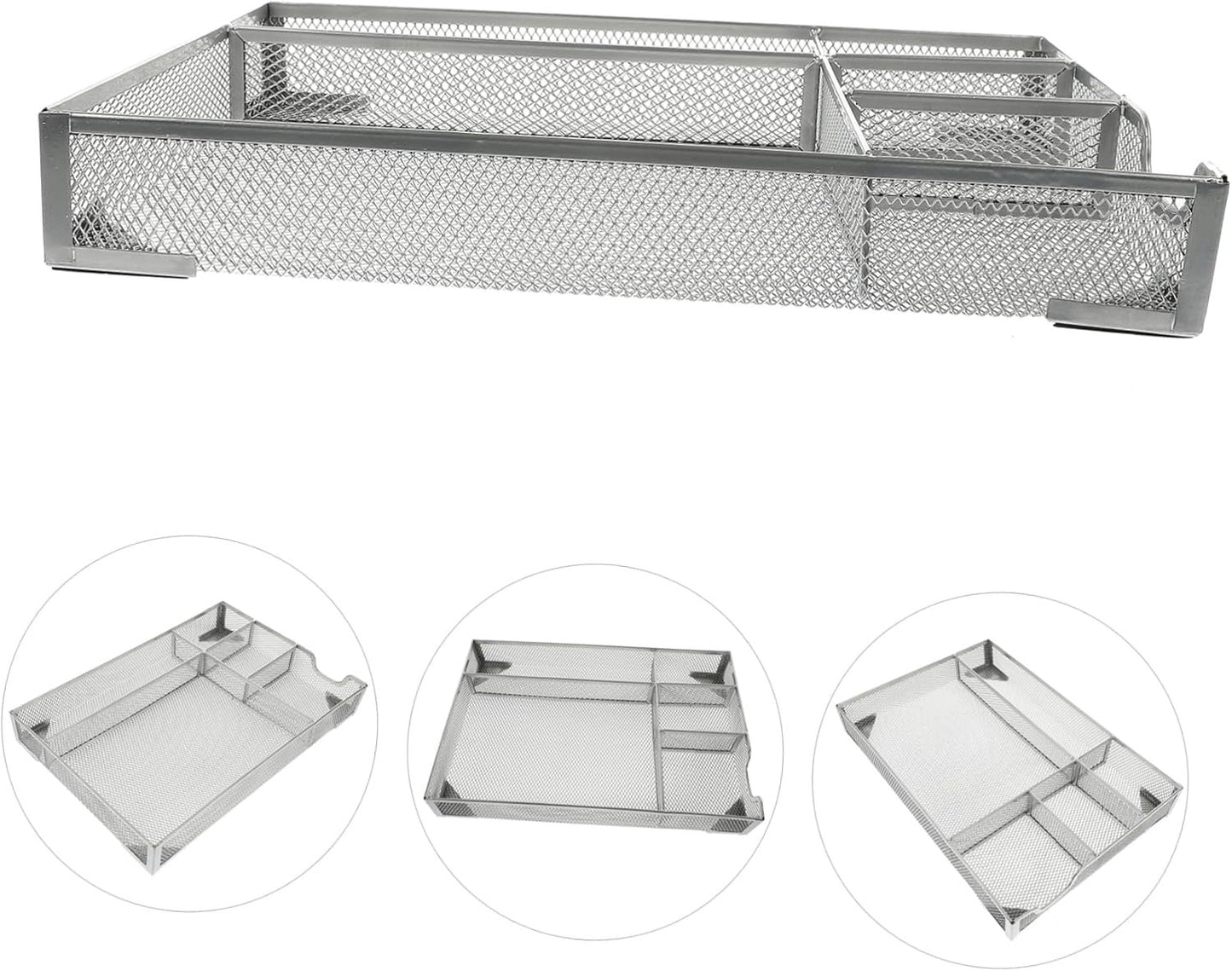 COHEALI Metal File Organizer for Office Capacity Mesh Magazine Holder Versatile Document Storage Basket for Folders Notebooks Mail for Home and Workspace Organization