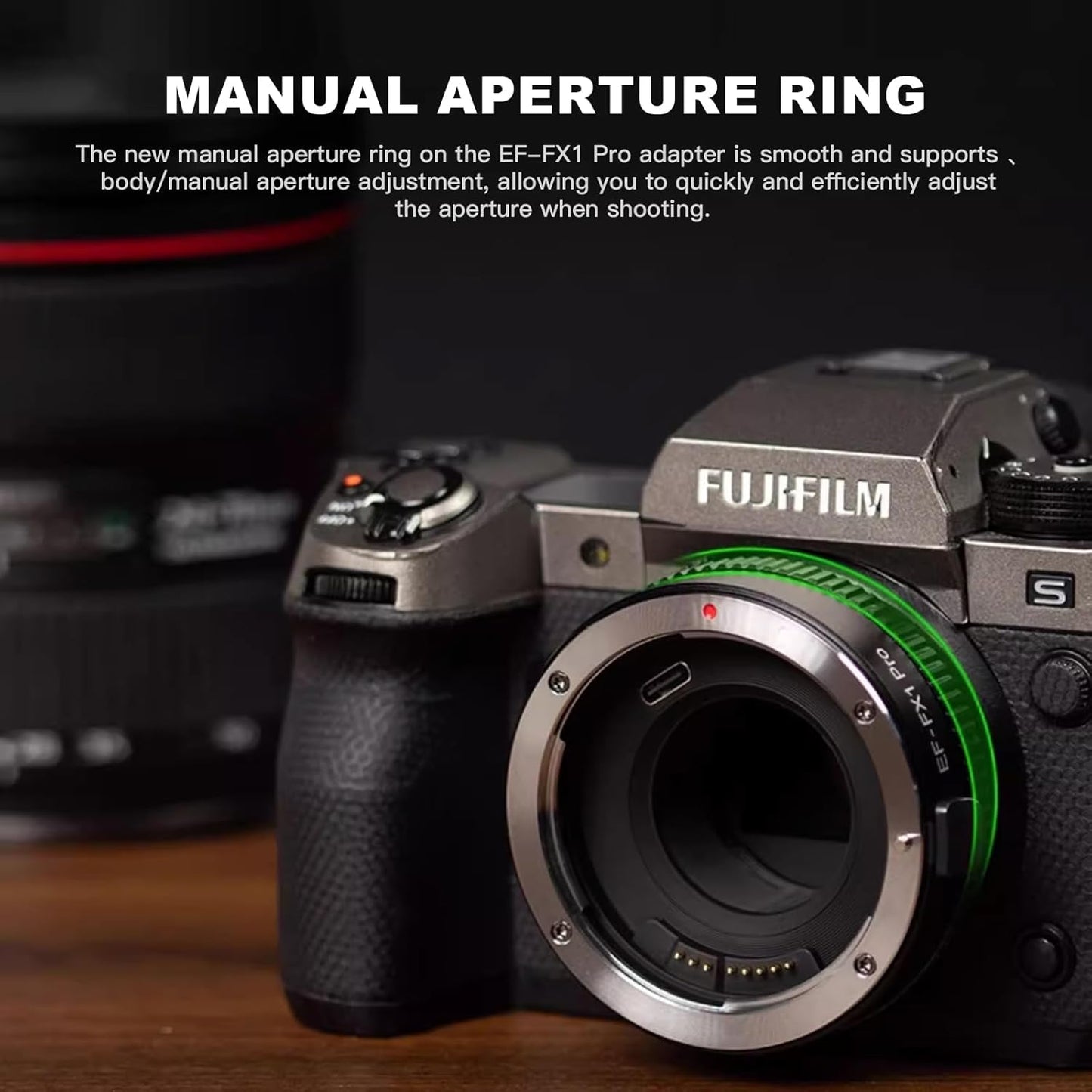 VILTROX EF-FX1 Pro Electronic Autofocus Lens Adapter EF-FX AF Adapter for Canon EF/EF-S Lens to Fuji X Mount X-H1 X-T5 X-T4 X-T3 X-T30 X-T100 X-E3 X-S10 X-E4