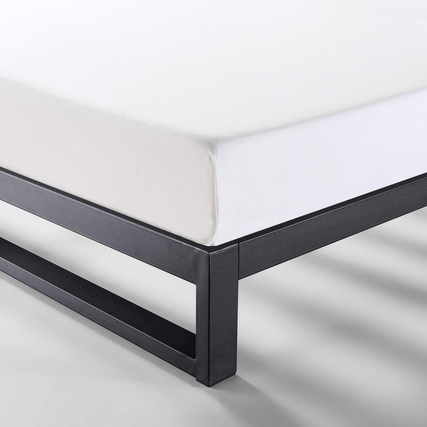 Zinus Trisha Queen Bed Frame Base 18cm Steel - Heavy Duty Metal Frame - Black