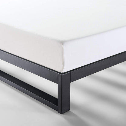 Zinus Trisha Queen Bed Frame Base 18cm Steel - Heavy Duty Metal Frame - Black