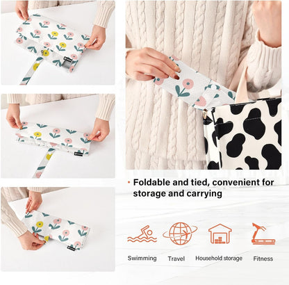 3 Set Packing Travel Organizer Rustic Flowers Cute Portable Closet Storage Compression Bags Bedroom Storage And Organization