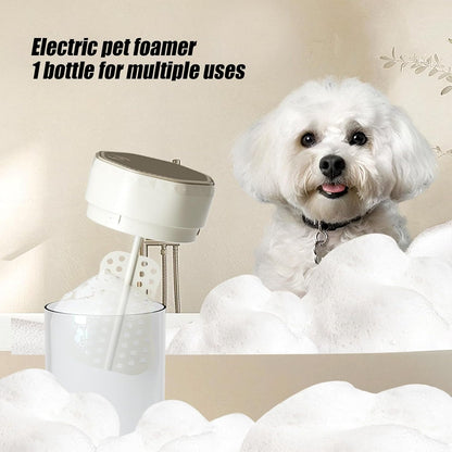 Automatic Soap Dispenser Foam, Puppy Dispenser, Pet Bathing, Multi-Purpose Kitchen Cleaner Frother, Touchless for Toilet Cleaning, Grooming Shower Gel Foamer, Easy Refill