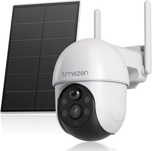 TMEZON 4MP Battery Operated Outdoor Security Camera Wireless Can be Compatible with Base Stations MZ-E1-W300 Eseecloud APP
