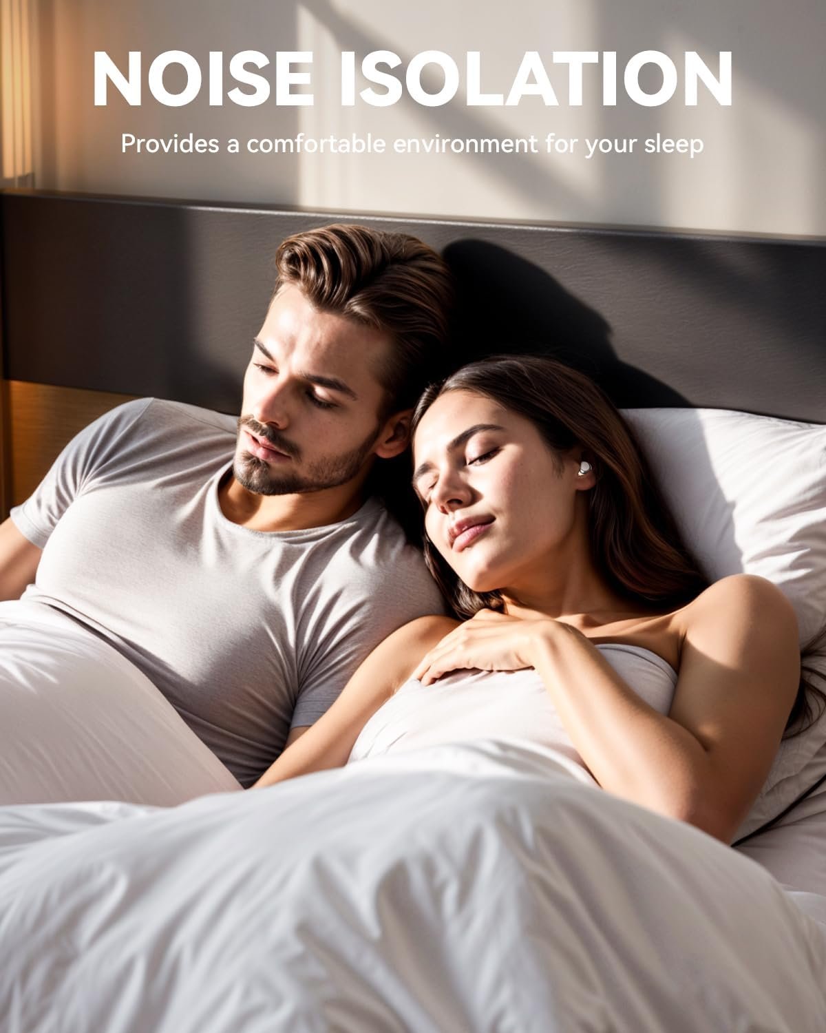 ANSTEN Sleeping Headphones Bluetooth 5.4, Noise Cancelling in Ear Headphones, Sleep Earbuds for Side Sleepers, 48 Hours Battery Life Ear Buds for Sleeping, Sports