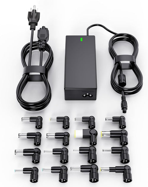 90W Universal AC Adapter Laptop Charger, Replacement for HP Acer Dell Asus Lenovo IBM Toshiba Samsung Sony Fujitsu Gateway Laptop Ultrabook Chromebook Power Cord with 16 Plugs