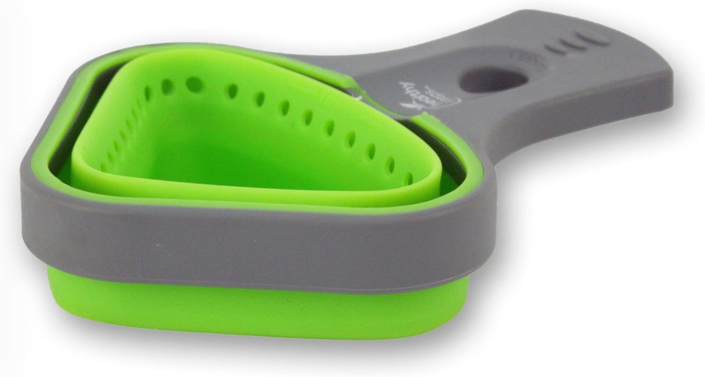 Pasta Portion Control Containers - Best Cooking Gadgets & Kitchen Tools, Use with Spaghetti or Other Pastas, Easy to Clean, Collapsible & Perfect Storage Size - Control Portions and Weight Loss