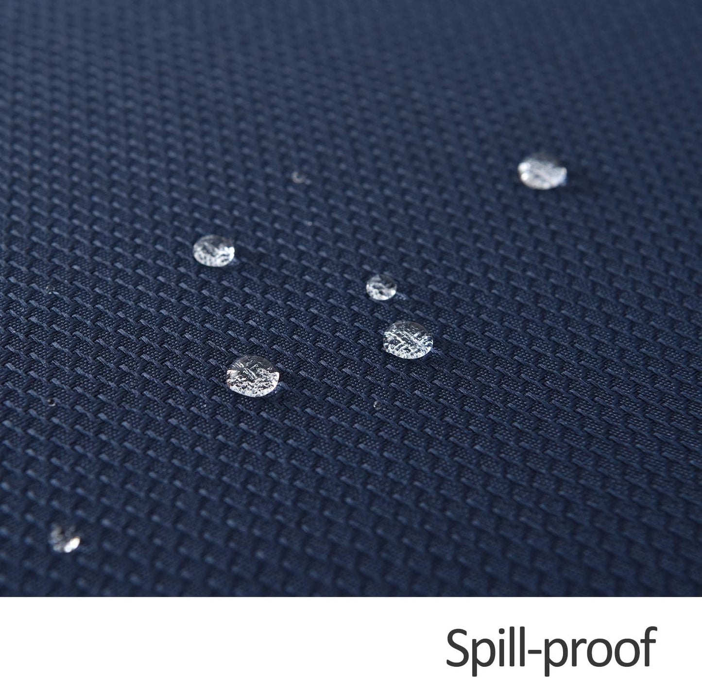 maxmill Rectangle Textured Tablecloth Waterproof Spillproof Wrinkle Free Table Cloth, Kitchen Dining Tabletop Decoration, Fabric Table Cover for Outdoor and Indoor Use, 52 x 70 Inch, Navy Blue