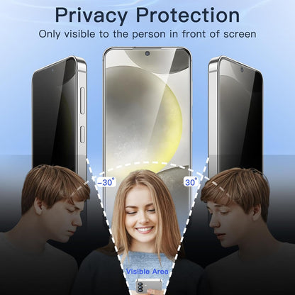 JETech Privacy Screen Protector for Samsung Galaxy S24+ / S24 Plus 5G 6.7-Inch, Anti-Spy Tempered Glass Film, Fingerprint ID Compatible, 2-Pack
